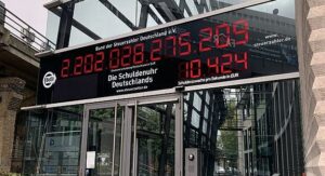 BdSt-Schuldenuhr tickt mit 10.424 Euro/Sekunde